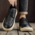 Damen Bequeme Sneaker mit modischem Lederdesign und rutschfester Sohle