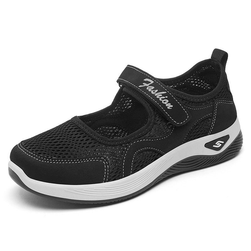 Damen Atmungsaktive Freizeit-Schuhe mit verstellbarem Klettverschluss R&B