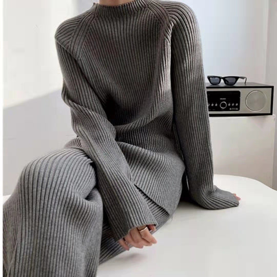 Damen Strickensemble mit weitem Schnitt und elegantem Design R&B