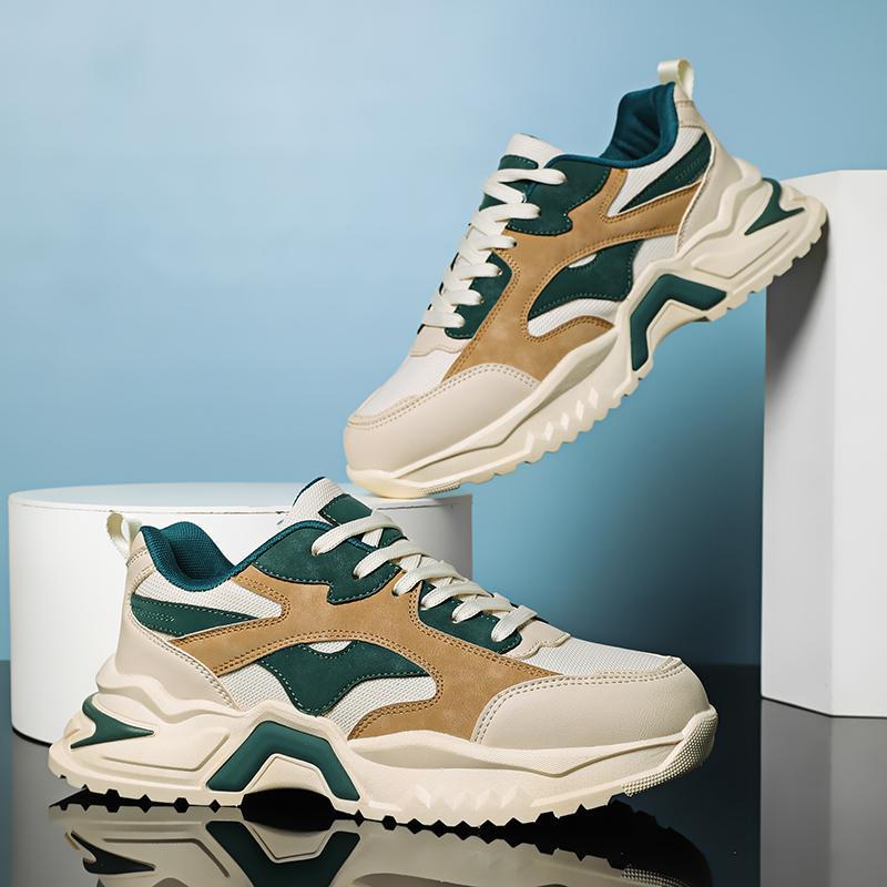 Damen Sportliche Chunky Sneakers mit atmungsaktiver Mesh-Oberfläche und rutschfester Sohle R&B