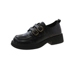 Damen Schnürschuhe mit doppeltem Riemen und modischem Plateau R&B