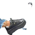 Damen Komfortable High-Top Sneakers mit trendiger Plateau-Sohle R&B