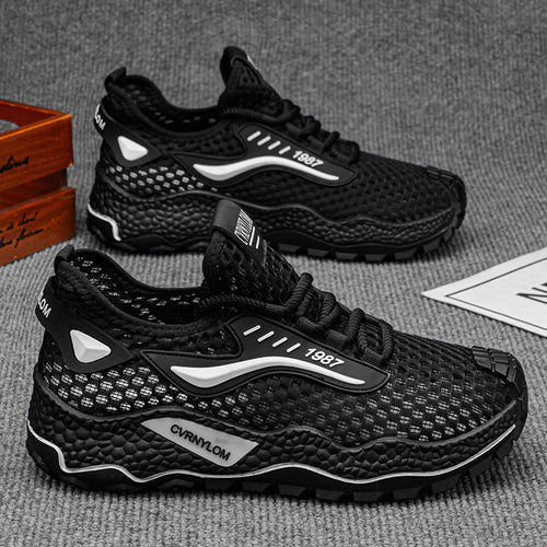 Damen Sportliche Schnürschuhe mit atmungsaktiver Netzstruktur R&B