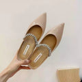 Damen elegante Ballerinas mit funkelndem Strassband R&B