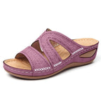 Damen Komfortable Sandalen mit exquisitem Blumenmuster R&B