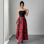 Damen Maxikleid im luxuriösen Blumenmuster R&B
