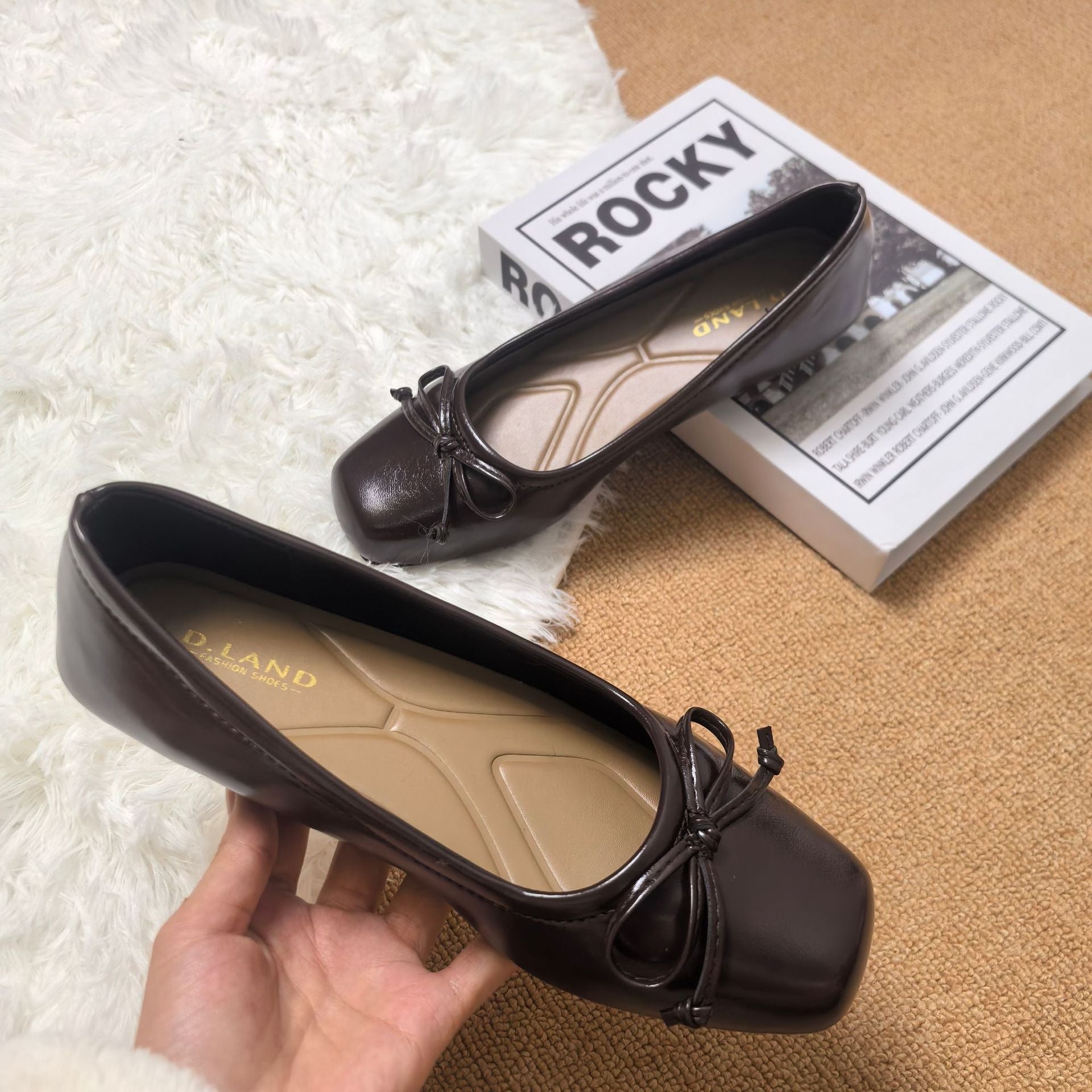 Damen Klassische Ballerinas mit zartem Schleifen-Detail und komfortablem Fußbett EB