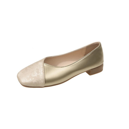 Damen elegante Ballerinas mit floralem Design und komfortablem Fußbett R&B