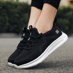 Damen Sportliche Sneakers mit atmungsaktive Netzkonstruktion und dämpfender Sohle R&B