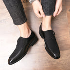 Herren elegante Mokassins mit modischer Schnalle R&B