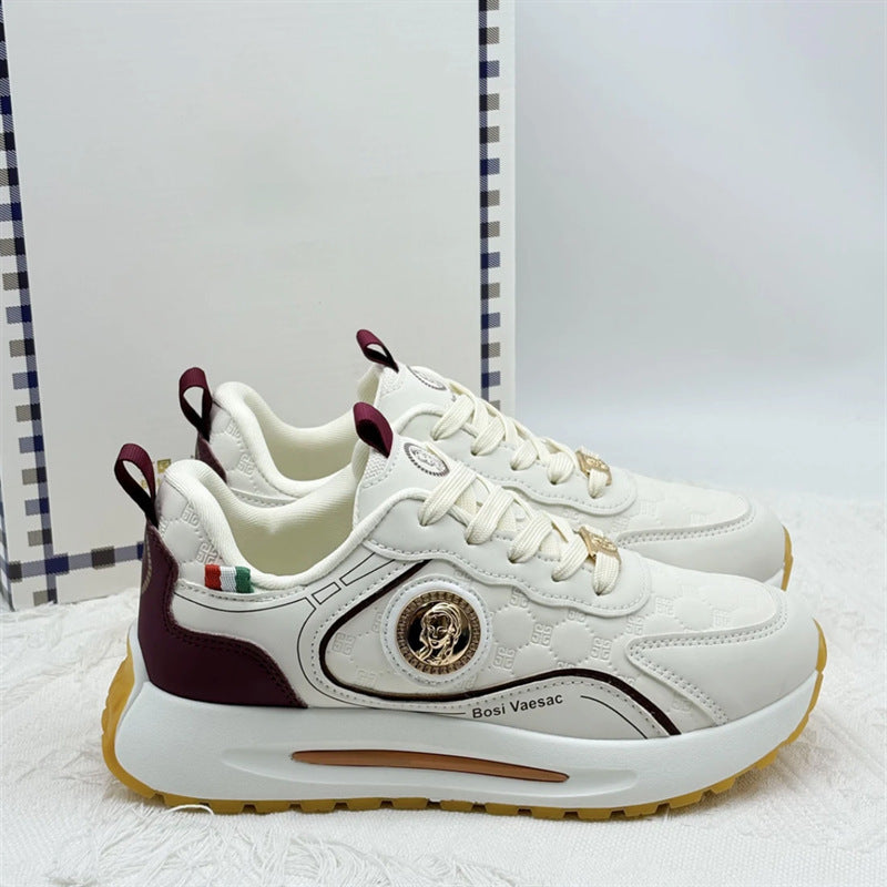 Damen Komfortable Lifestyle Sneakers mit modischem Design und atmungsaktiver Oberflächenstruktur