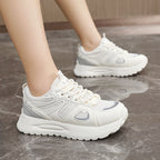 Damen Sportliche High-Top Sneakers mit atmungsaktivem Mesh-Obermaterial und dämpfender Sohle R&B