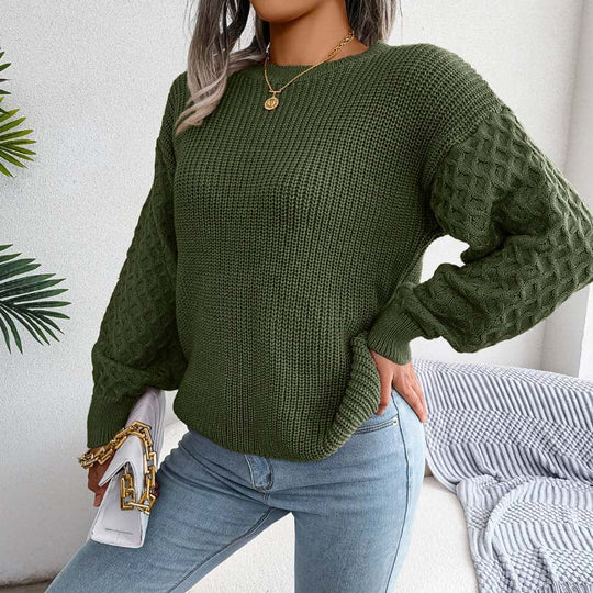 R&B | Einfarbige Strickpullover