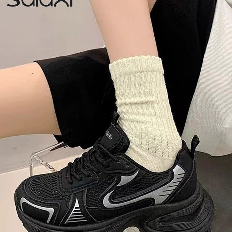 Damen Chunky Sneakers mit atmungsaktiver Oberfläche und dämpfendem Komfort