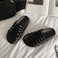 Damen modische Riemensandalen mit ergonomischem Fußbett