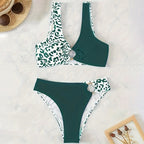 Damen Triangel-Bikini mit modischem Ringdetail und asymmetrischem Schnitt R&B