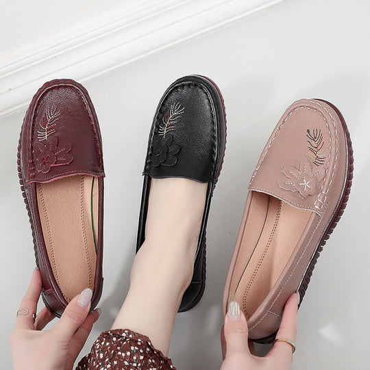 Damen Mokassins mit floralem Design und komfortabler Sohle R&B