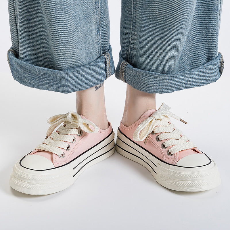 Damen Plateau Sneakers mit modischem Schnürdetails und hohem Komfort R&B