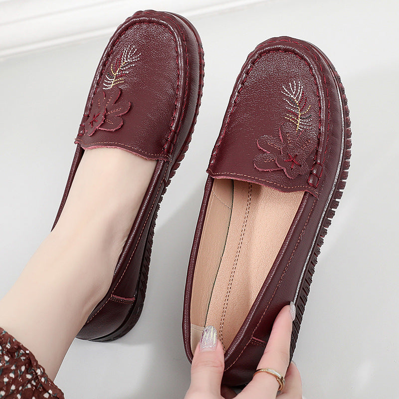 Damen Mokassins mit floralem Design und komfortabler Sohle R&B