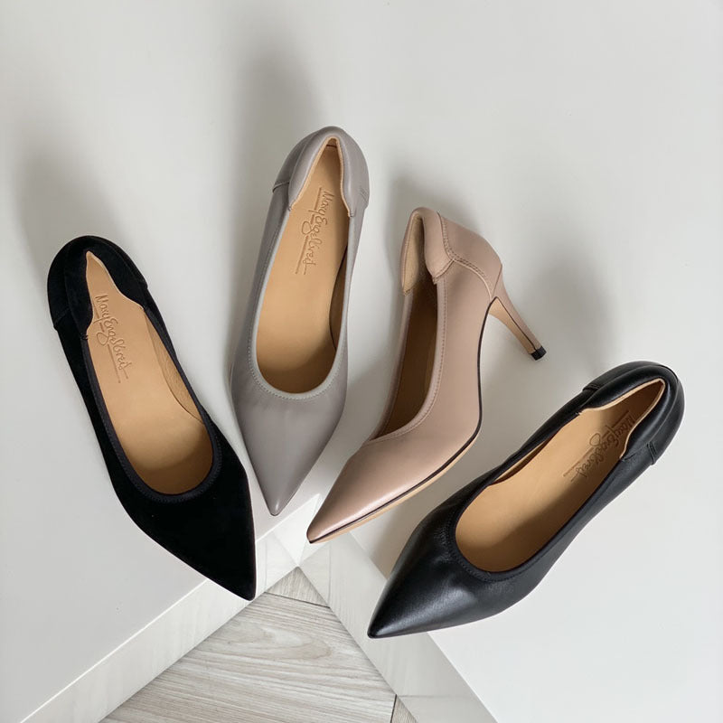 Damen Elegante Pumps mit spitz zulaufender Silhouette