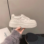 Damen Plattform-Sneaker mit trendstarker dicker Sohle und atmungsaktivem Obermaterial R&B