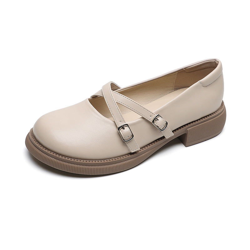 Damen Ballerinas mit modernem Riemenverschluss und Komfortsohle