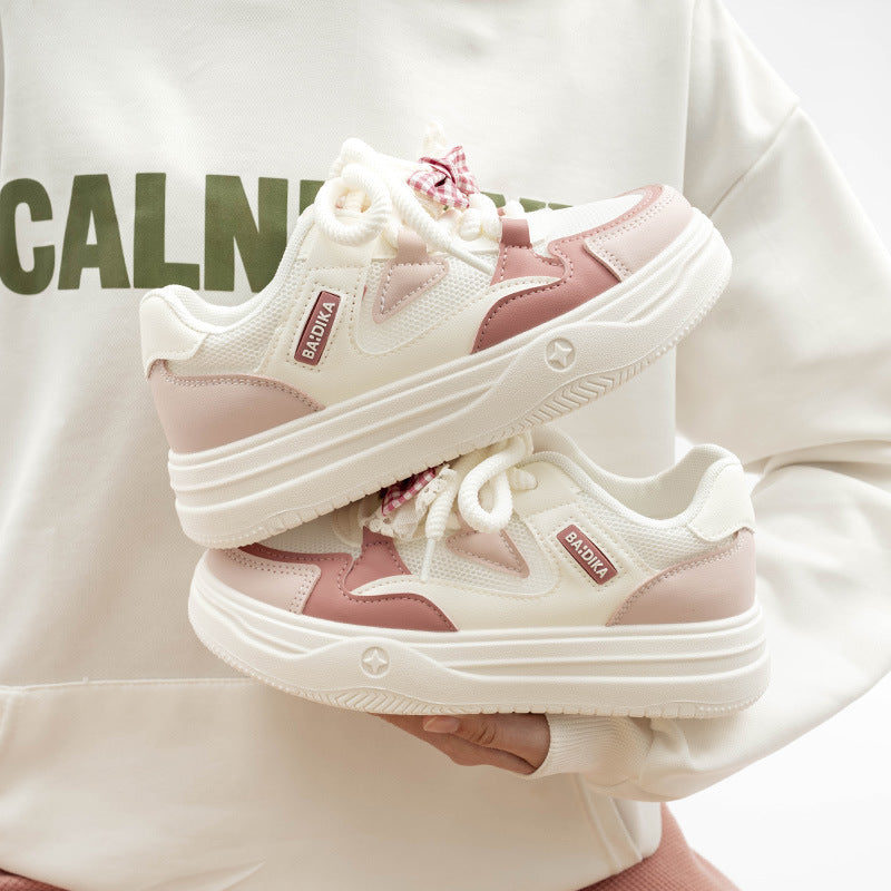Damen Chunky Sneakers mit trendigem Design und atmungsaktiver Mesh-Oberfläche