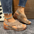 Damen Komfortable Wedge-Sandalen mit verstellbaren Riemen R&B