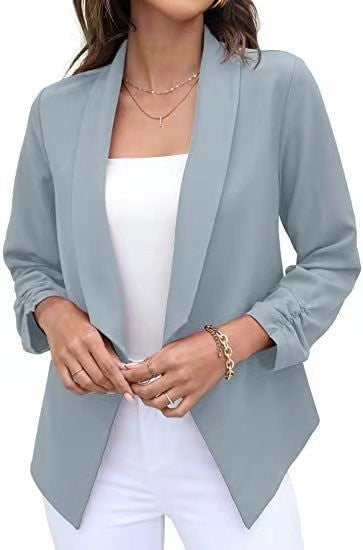 Damen eleganter und luftiger Blazer mit asymmetrischem Schnitt R&B