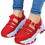Damen Komfortable Sneaker mit verstellbarem Riemen R&B