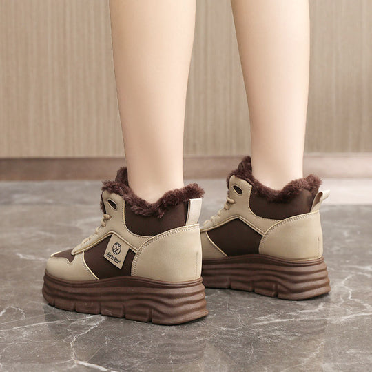 Damen High-Top Sneakers mit kuscheligem Innenfutter und sportlichem Profil R&B