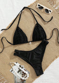 Damen Triangel-Bikini mit lässigem Raffungselement R&B