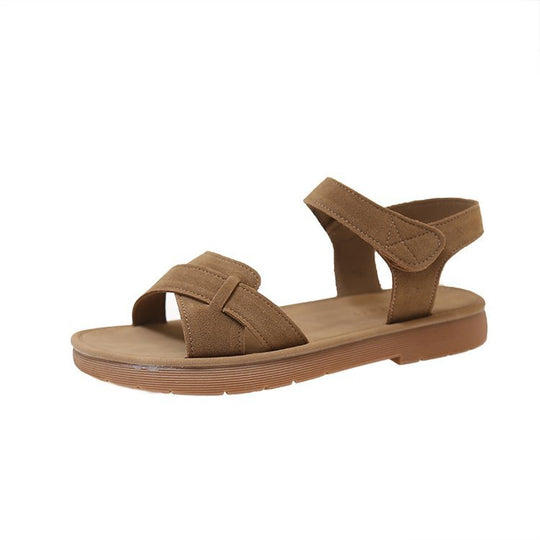 Damen modische Riemensandalen mit flexiblem Fußbett und verstellbaren Riemen R&B