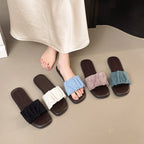 Damen Bequeme Mules mit dekorativem Riemendesign R&B