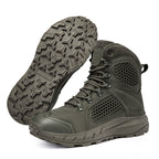 Damen robuste Outdoor-Schnürstiefel mit rutschfester Sohle und atmungsaktivem Obermaterial