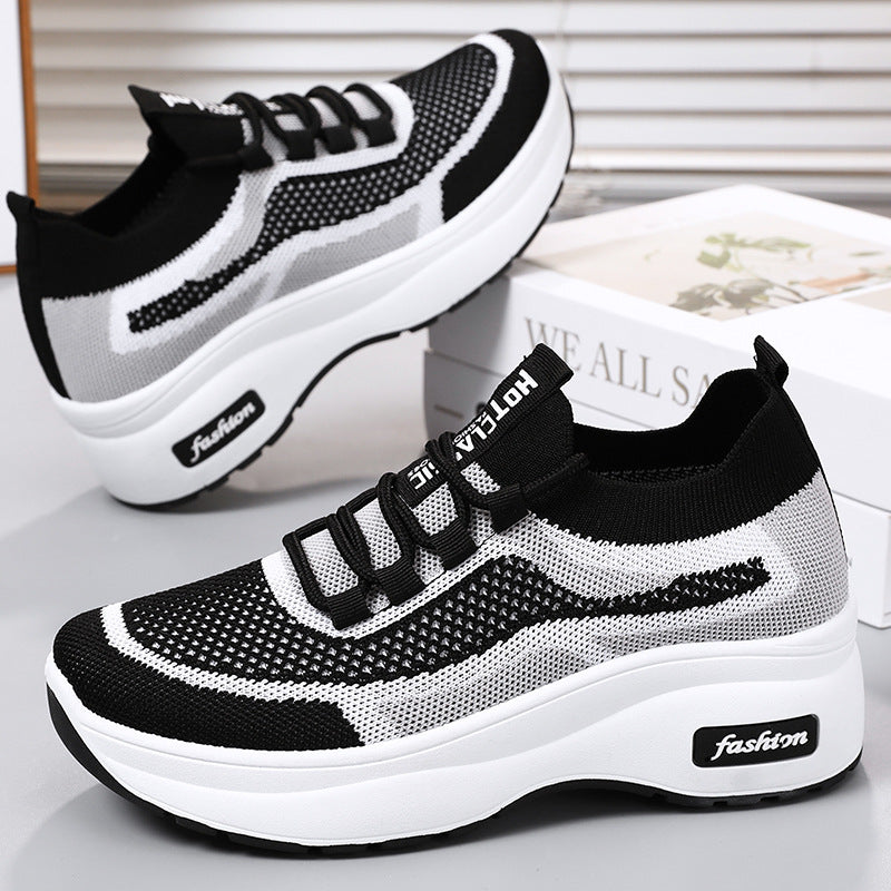 Damen Sportliche Sneakers mit atmungsaktivem Strick-Obermaterial und innovativer Dämpfungstechnologie R&B