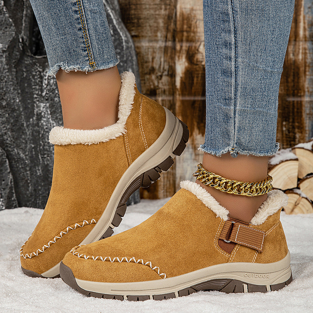 Damen Kuschelige Slipper mit rutschfester Sohle und warmem Innenfutter R&B