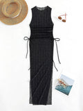 Damen Maxikleid mit raffiniertem Wickeldetail