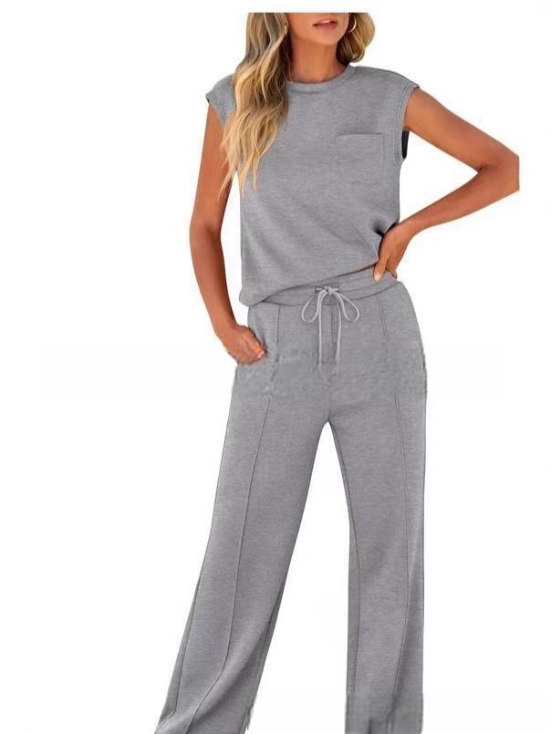 Damen Bequemes Freizeitanzug-Set mit weitem Schnitt und modischen Details R&B