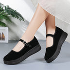 Damen Elegante und bequeme Mary Jane Schuhe mit verstellbarem Riemen