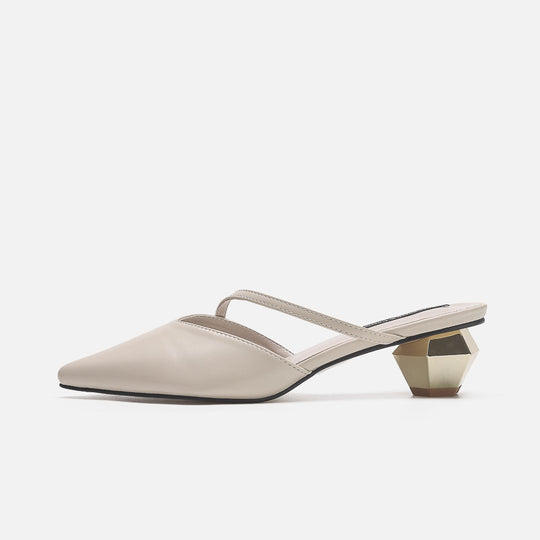 Damen Sling-Pumps mit einzigartigem geometrischen Absatzdesign R&B