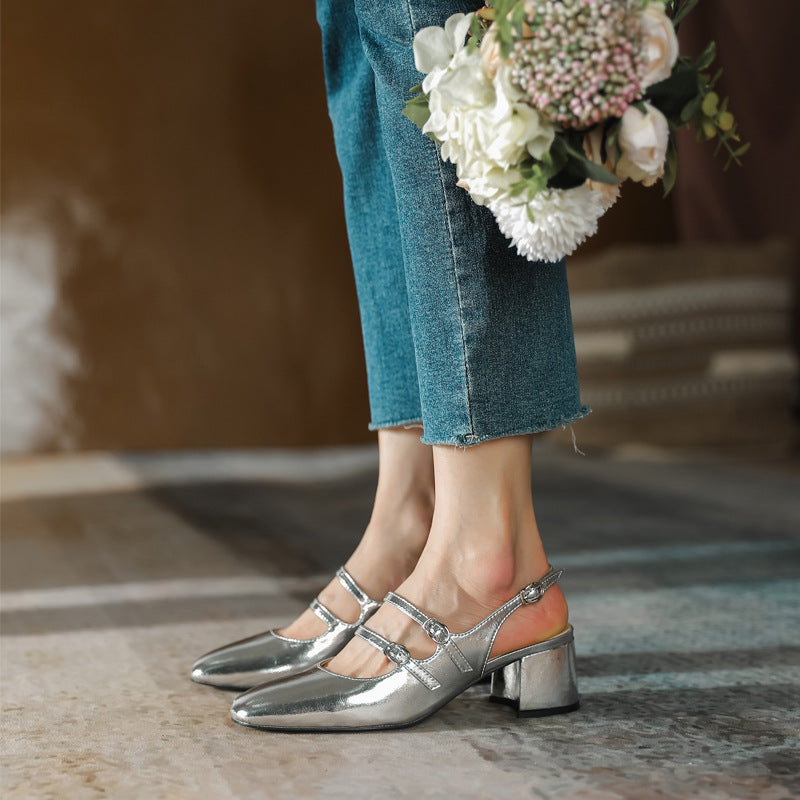 Damen elegante Slingback-Pumps