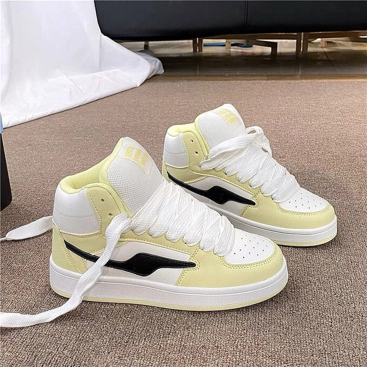 Damen Hochschnitt Sneaker mit atmungsaktiver Obermaterialkombination und sportlichem Design R&B