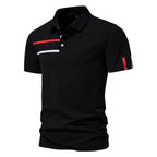 Herren Poloshirt mit kreativem Farbdesign und modischen Akzenten