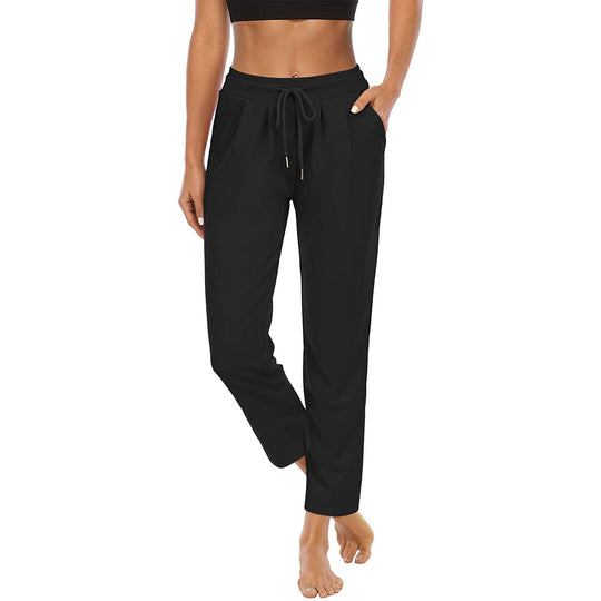 Damen bequeme Freizeithose mit elastischem Bund und seitlichen Taschen R&B