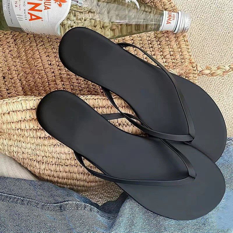 Damen minimalistischen Zehentrenner-Sandalen mit flexiblem Fußbett R&B