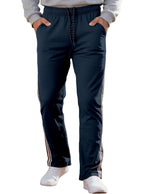 Herren nan Retro-Trackhose mit schmal zulaufendem Bein elastischem Bund Tunnelzug und seitlichen Streifen R&B