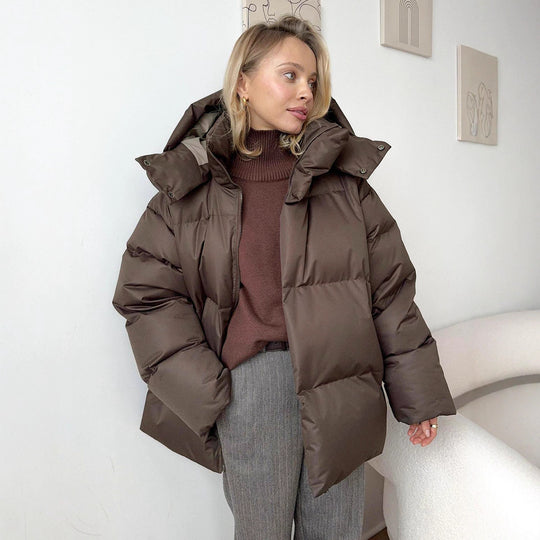 Damen Übergroße Daunenjacke R&B