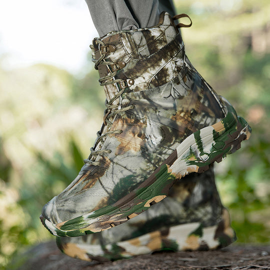 Herren Outdoor-Tactical Boots mit robuster Konstruktion und hohem Knöchelstütz R&B
