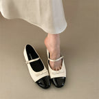 Damen Elegante Ballerinas mit dekorativer Schleifenverzierung und hochwertiger Lederoberfläche R&B